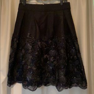 Midi Length A Line Skirt